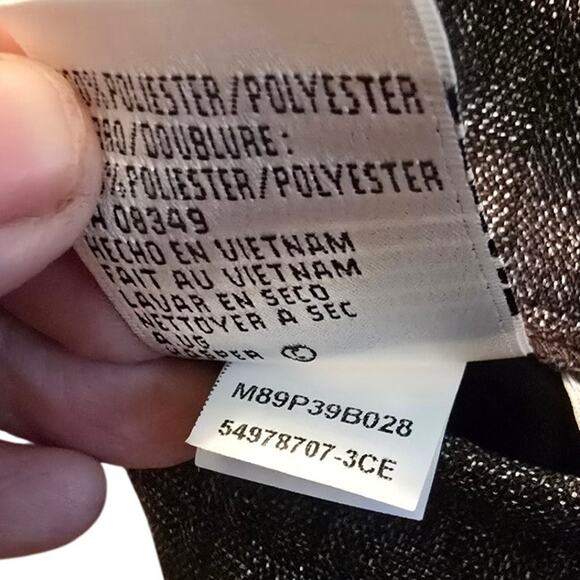 Le Suit Petite Tweed Look Grey Lined Pants Size Ladies 6p EUC 100% polyester - Picture 6 of 12